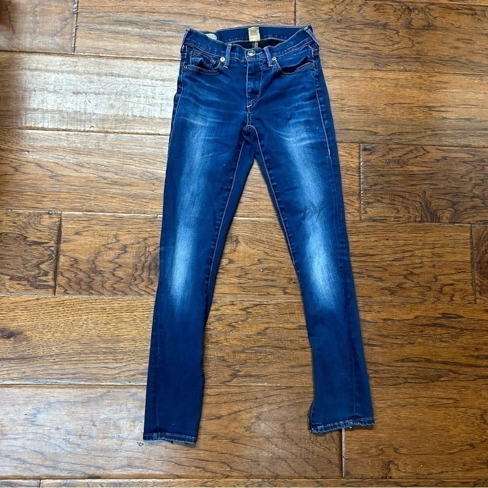 True religion womens Halle mid rise super skinny jeans